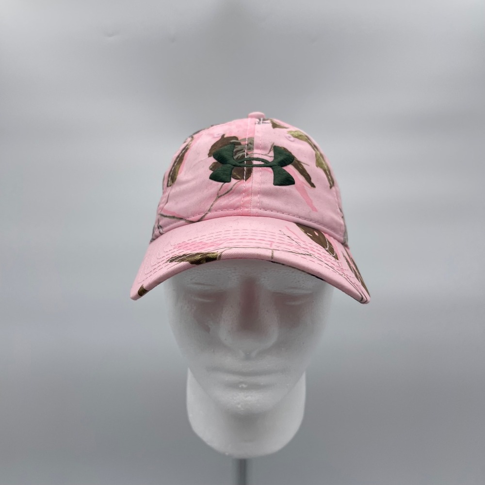Under Armour 1238981 Womens OSFA Cap Pink Camo Realtree Adjustable Snapback Hat
